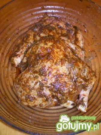 Kurczak na butelce piwa