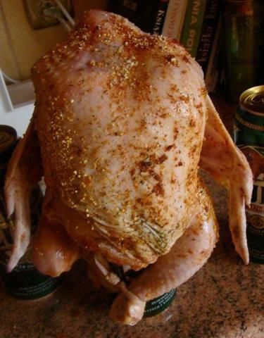 Kurczak na puszce piwa