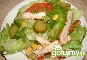 Kurczak na sałacie