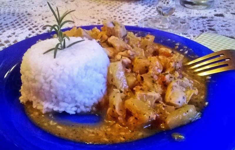 Kurczak na słodko z pomidorami 