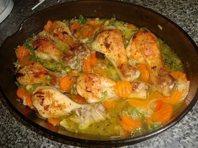 Kurczak na warzywach