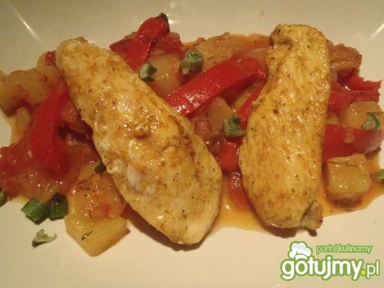 Kurczak na warzywach 3 Kurczak na warzywach 3