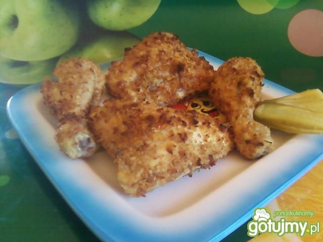 Kurczak opiekany w smażonej cebuli. Kurczak opiekany w smażonej cebuli.