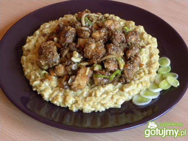 Kurczak orientalny na kremowym risotto Kurczak orientalny na kremowym risotto