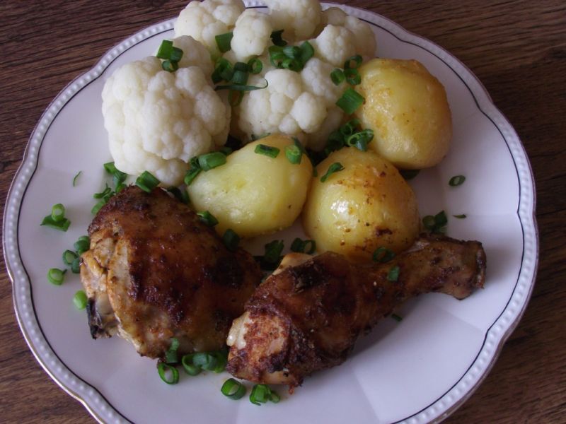 Kurczak paprykowo majerankowy - pieczony