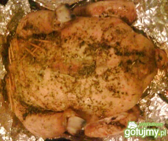 Kurczak pieczony faszerowany - bez kosci