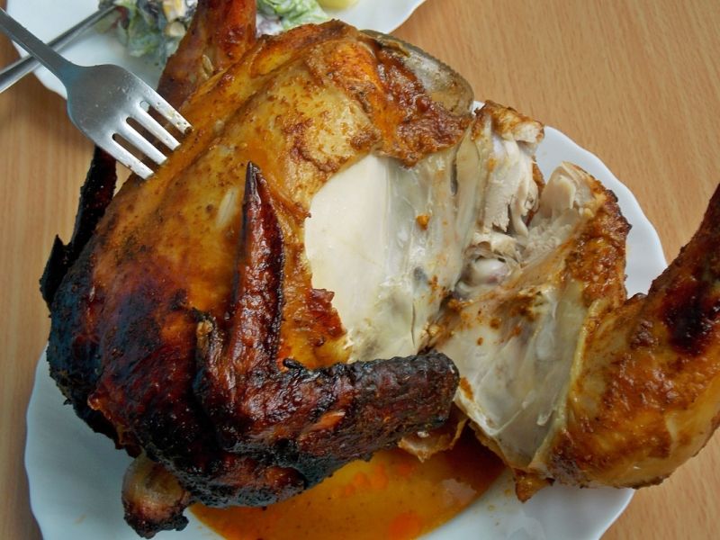 Kurczak pieczony na piwie