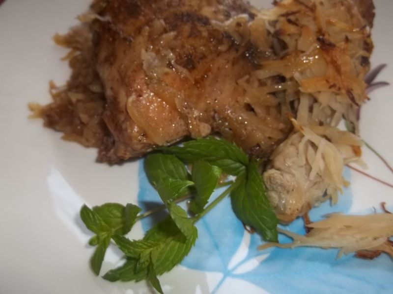 Kurczak pieczony w kapuście