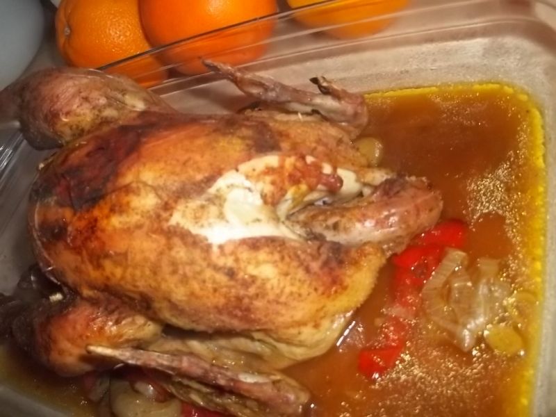 Kurczak pieczony w rękawie z warzywami Kurczak pieczony w rękawie z warzywami