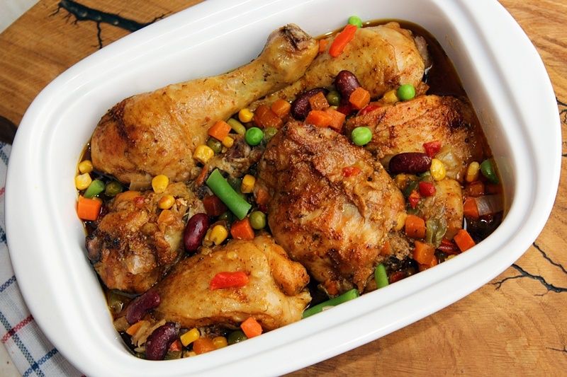 Kurczak pieczony z mieszanką meksykańską 