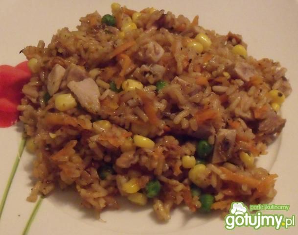 Kurczak pieczony z ryżem Kurczak pieczony z ryżem