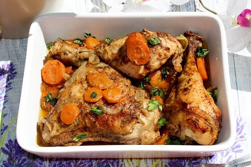 Kurczak pieczony z warzywami o smaku wędzonym