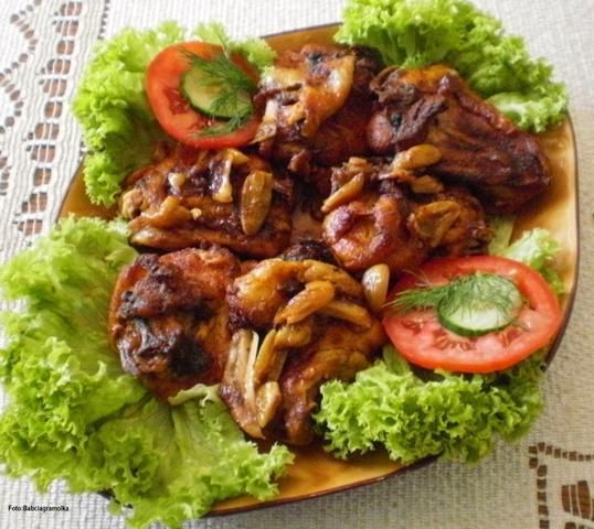 Kurczak pikantny na czosnkowo wg Buni: