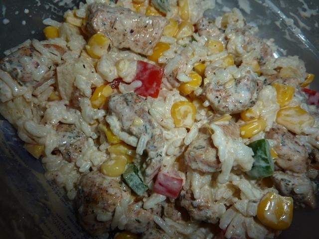 Kurczak po chinsku-salatka