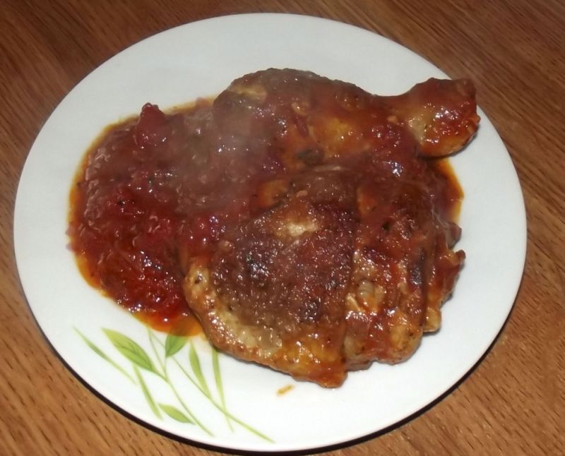 Kurczak smażony w pomidorach Kurczak smażony w pomidorach
