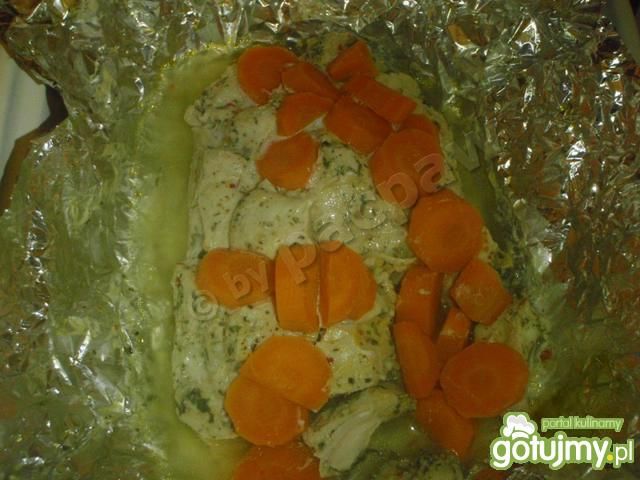 Kurczak śmietanowy z chili i melisą  Kurczak śmietanowy z chili i melisą