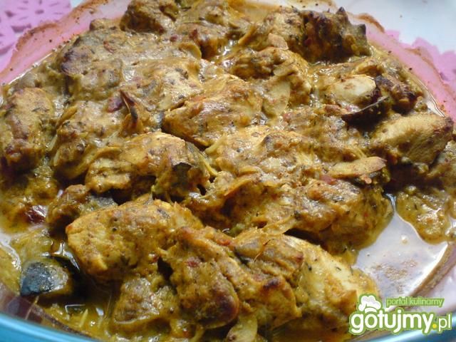 Kurczak w hinduskich przyprawach