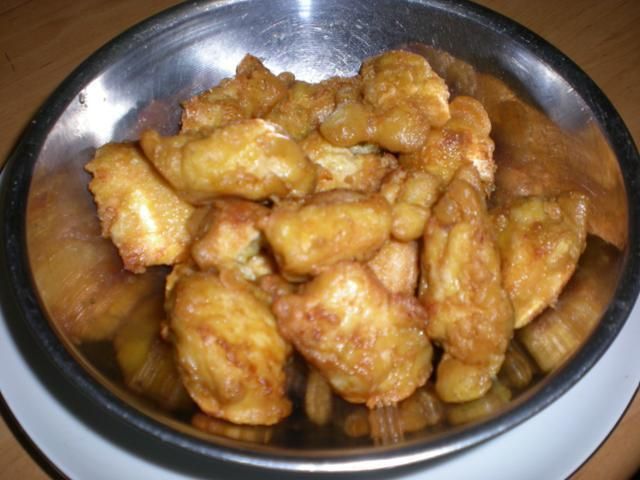 Kurczak w majonezowym cieście.