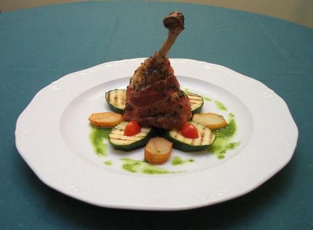 Kurczak w objęciach boczku. Kurczak w objęciach boczku.