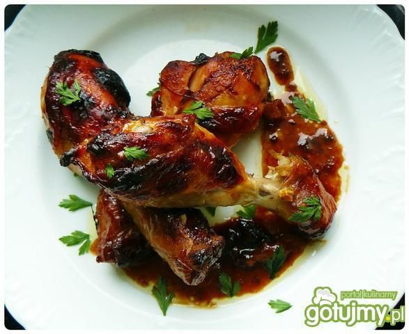 Kurczak w ostro - słodkiej glazurce