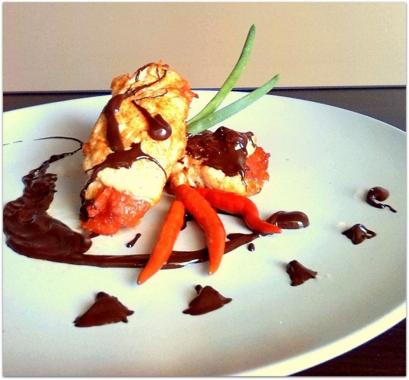 Kurczak w pikantnej czekoladzie