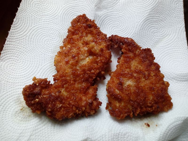 Kurczak w płatkach kukurydzianych