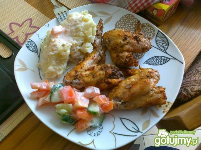 Kurczak w przyprawach zrobiony w rękawie Kurczak w przyprawach zrobiony w rękawie