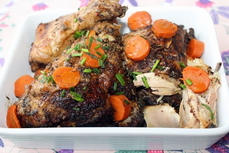 Kurczak w przyprawie Jamaican Jerk z marchewką Kurczak w przyprawie Jamaican Jerk z marchewką