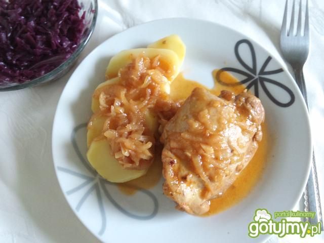 Kurczak w soku jabłkowym 2