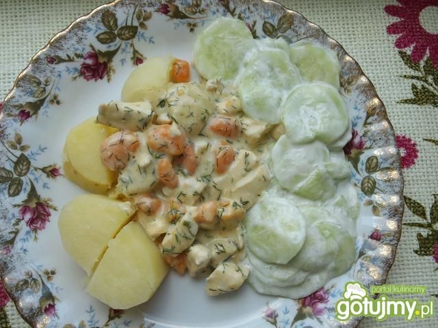 Kurczak w sosie koperkowym 5