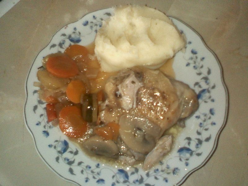 Kurczak w sosie pieczarkowym