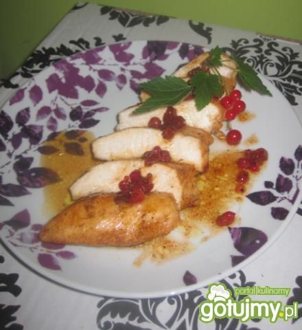 Kurczak w sosie porzeczkowym 