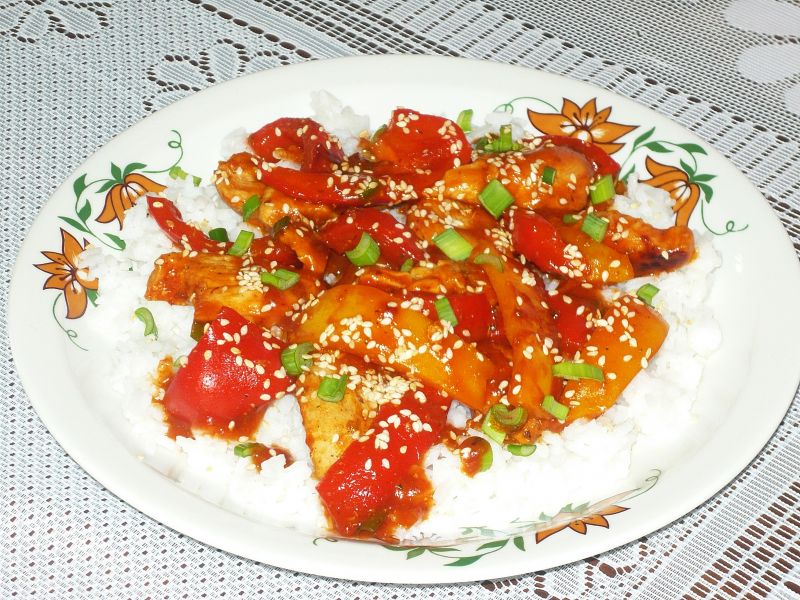 Kurczak w sosie słodko kwaśnym