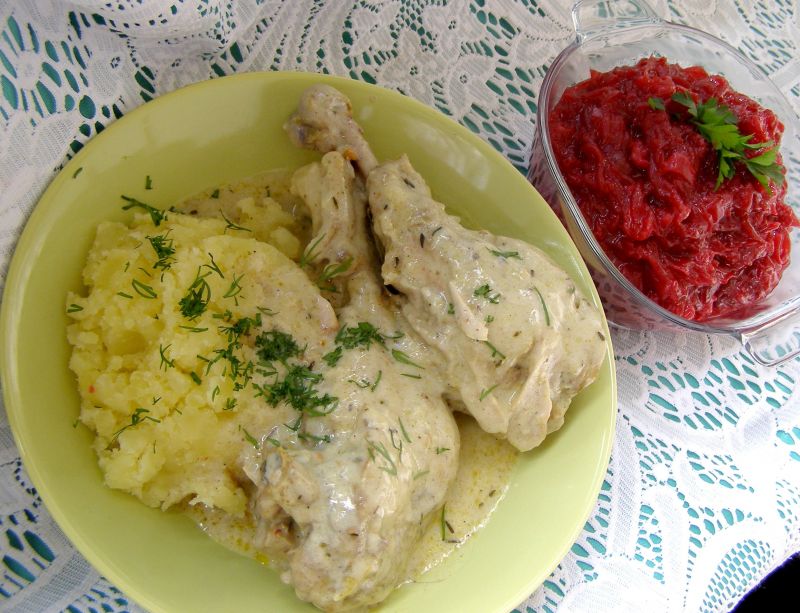 Kurczak w sosie śmietankowym