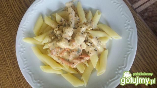 Kurczak w sosie śmietanowym z pomidorami