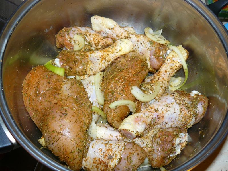 Kurczak w ziołowym rękawie