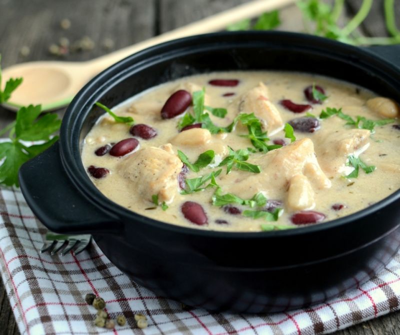 Kurczak z fasolą po francusku Kurczak z fasolą po francusku