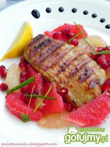 Kurczak z grapefruitem i granatem Kurczak z grapefruitem i granatem