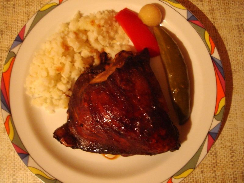 Kurczak z imbirem i czosnkiem