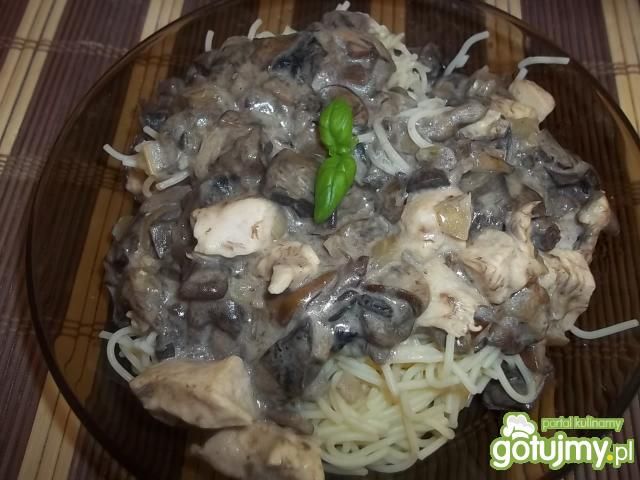 Kurczak z leśnymi grzybami