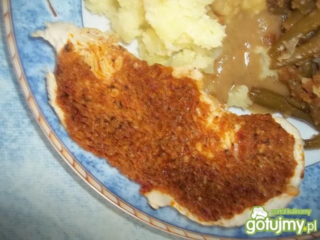 Kurczak z pastą curry