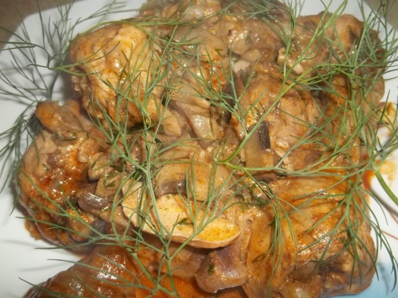 Kurczak z pieczarkami wg Gosi