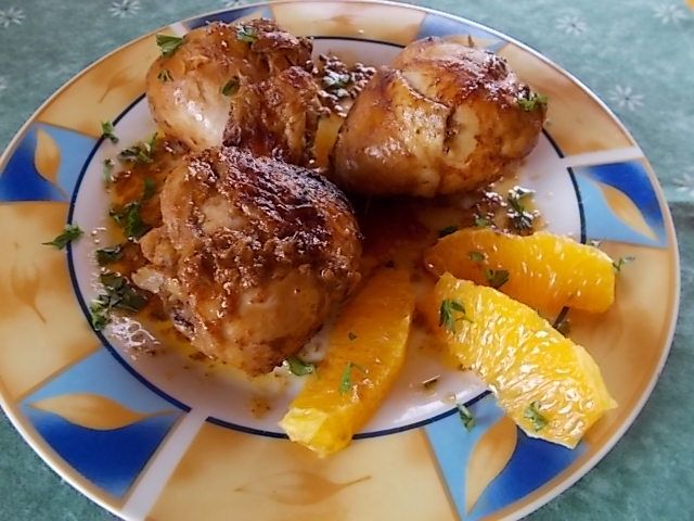 Kurczak z pomarańczą i miodem