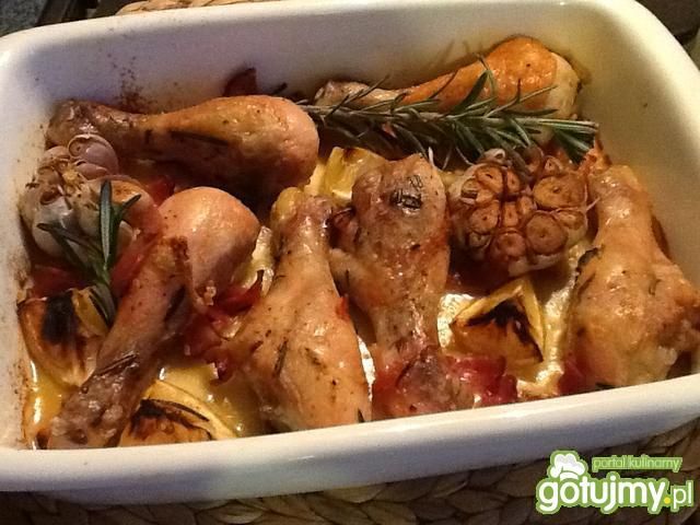 Kurczak z rozmarynem i czosnkiem