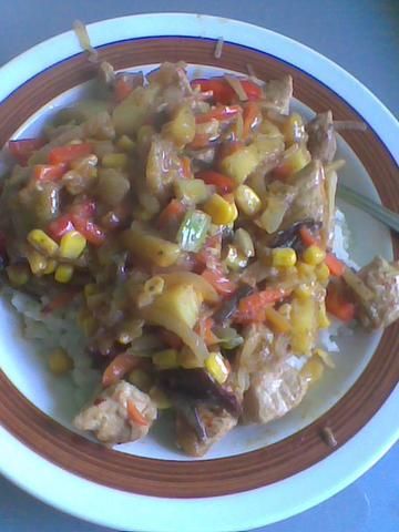 Kurczak z ryżem -coś jak chińszczyzna ;)