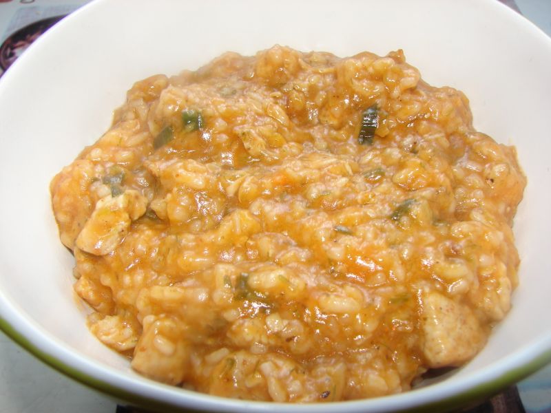 Kurczak z ryżem i porem