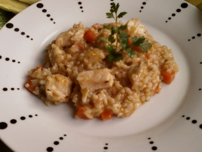 Kurczak z ryżem i warzywami