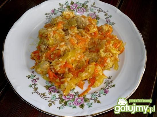 Kurczak z ryżem i warzywami Mysiuni