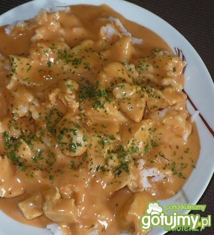 Kurczak z ryżem na pomidorowo