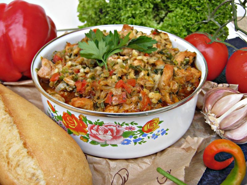 Kurczak z soczewicą